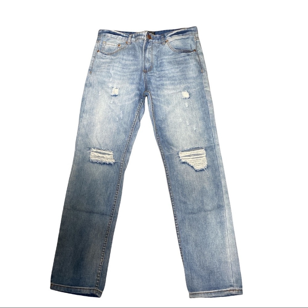 American Bazi Women's Distressed Denim Jeans Sz 11 - Picture 2 of 6